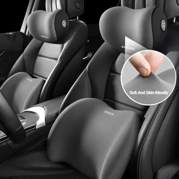 🔥Last Day Promotion 50% OFF💥Car Headrest & Lumbar Support Cushion⚡BUY 2 Free Shipping