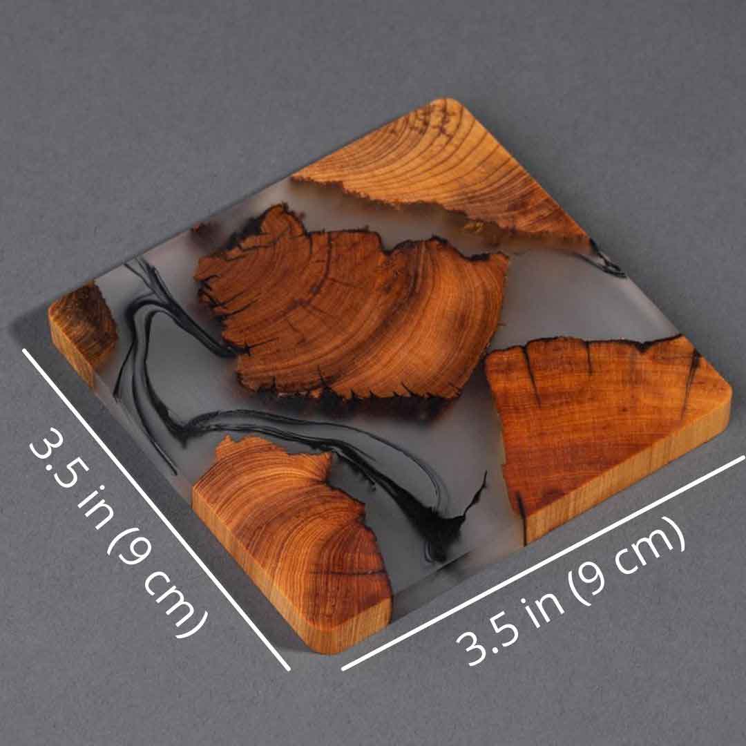 🔥Handcrafted Cedar Coasters, Full Set of 6-🔥Buy 3 Free Shipping