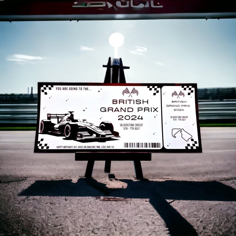 Personalised 2024 F1 Grand Prix Ticket