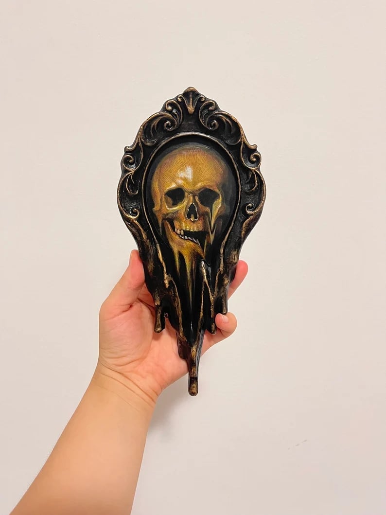 🎁TikTok Last Day Sale - 70% OFF🔥Handmade Liquid painting Surreal Skull Painting