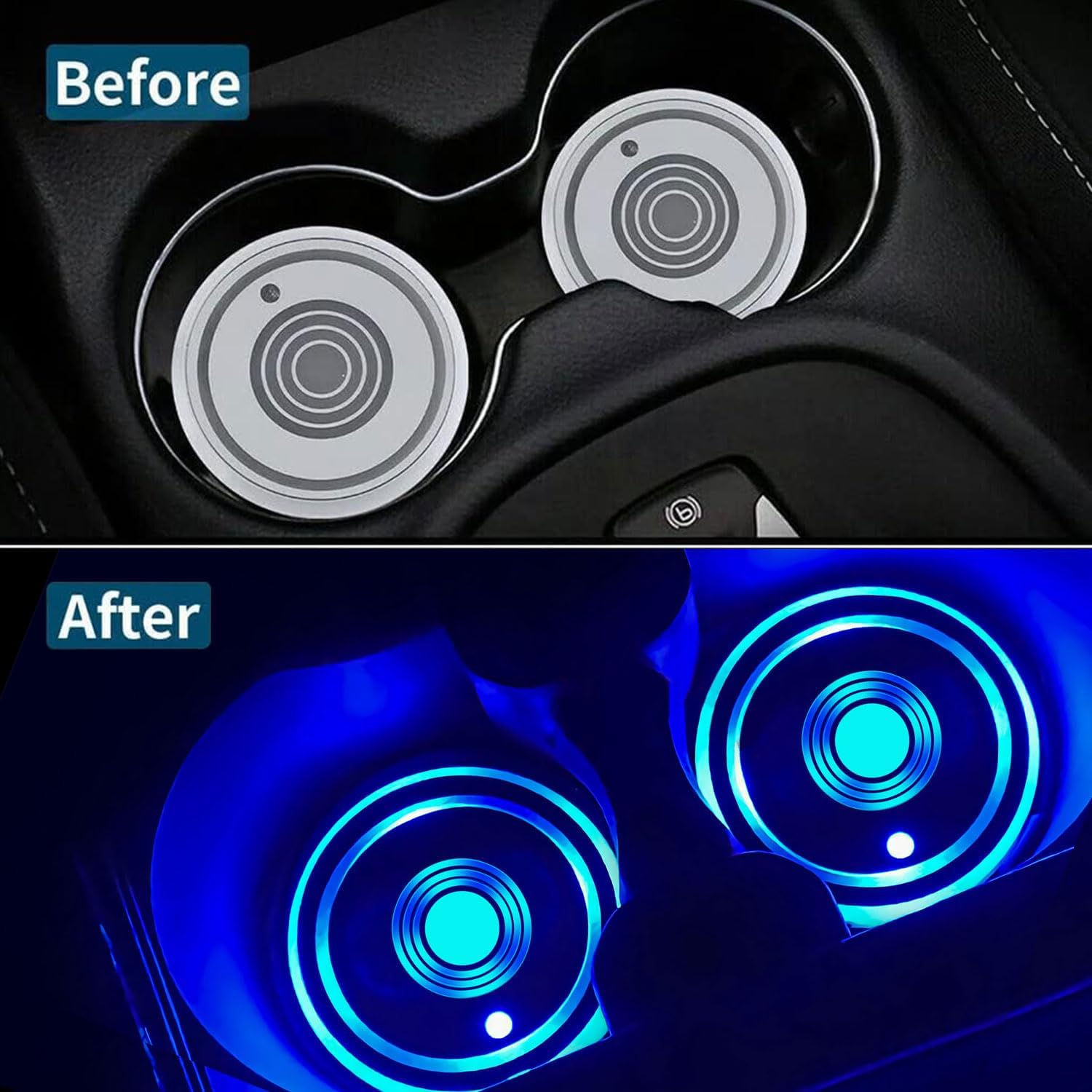 🎄Christmas Promotion-48% OFF🎁7 Colors LED Car Cup Holder Lights🔥Buy 2 Get 1 Free