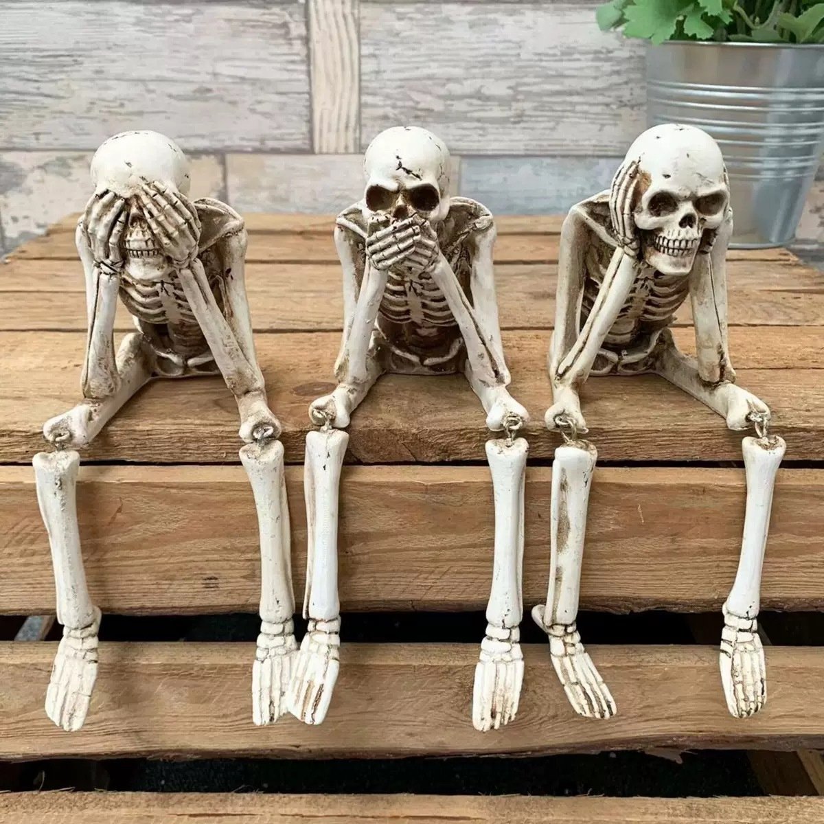 💥LAST DAY SALE 50% OFF💥See Speak Hear No Evil Skeleton Figurines