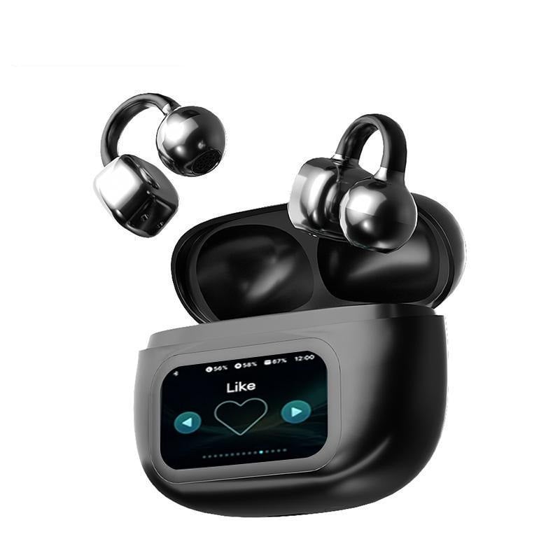 🔥Bluetooth-Kopfhörer mit Ohrclip und Touchscreen