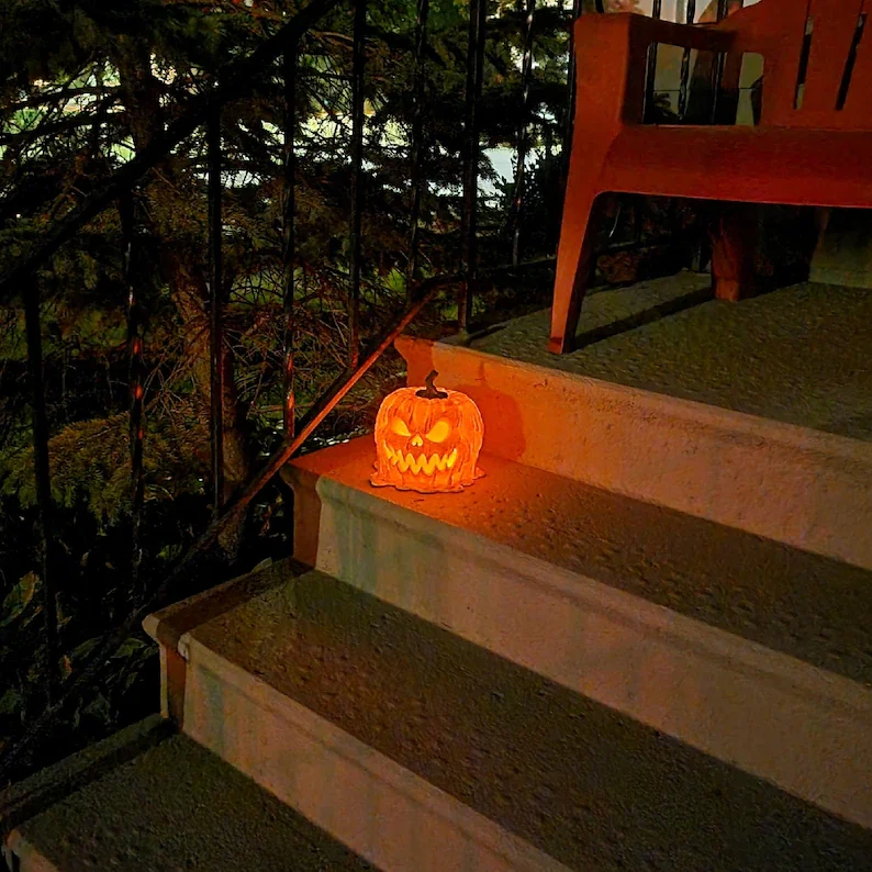 Melting Halloween Pumpkin Candy Bowl