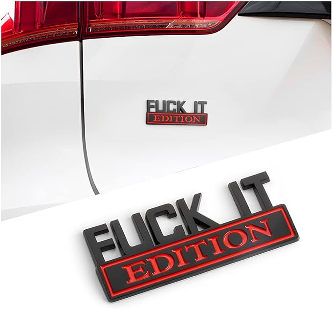 (🎉Last Day Promotion 50% OFF) Funny Edition Car Badge