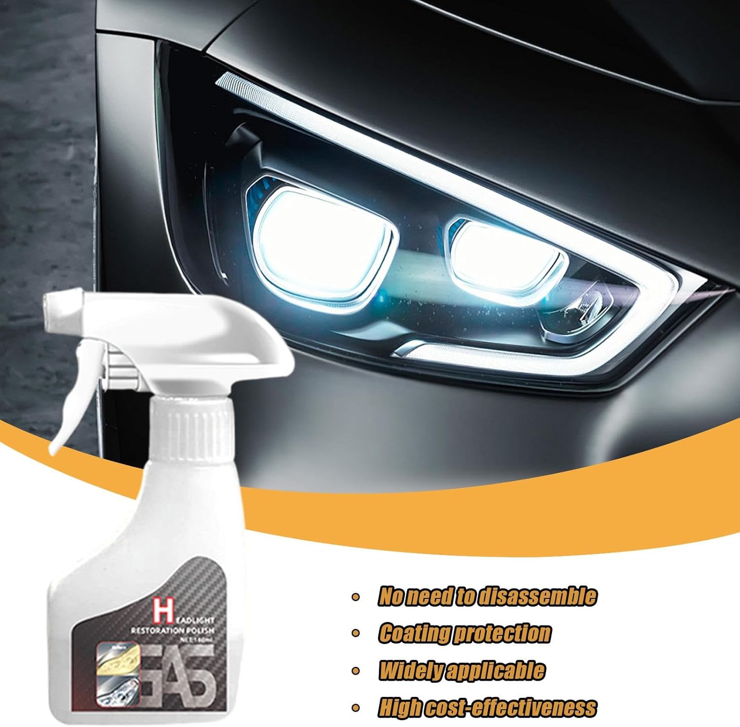 🔥Last Day Promotion 70% OFF-🔥- NanoBrite™ Pro Headlight Rejuvenator