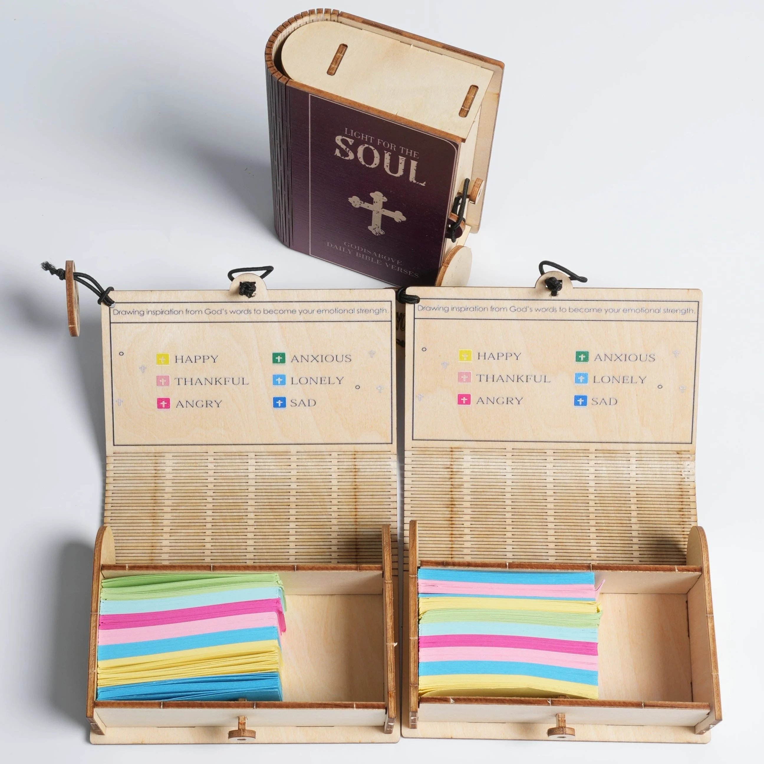 🔥Last Day Promotion 50% OFF🔥Handmade Wooden Bible Verses Box