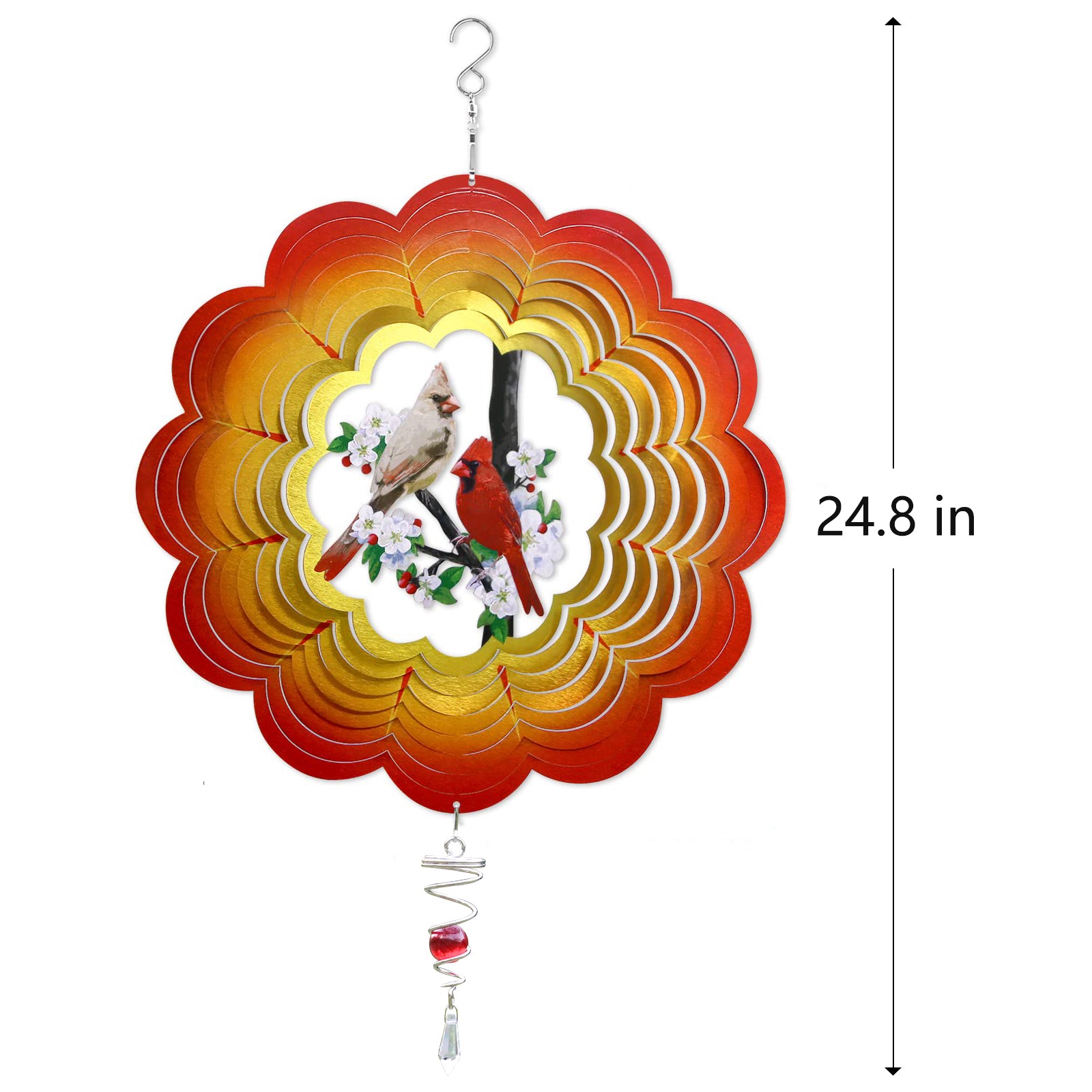 (Last Day Promotion -50% OFF) 3D Garden Decorative Cardinal Wind Spinner, BUY 2 FREE SHIPPING