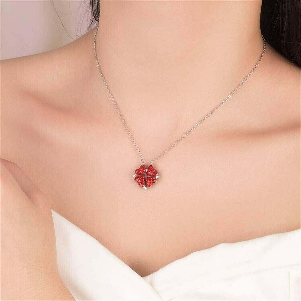 🔥 Last Day Buy 1 Get 1 Free🔥🍀Four Leaf Heart Shape Necklace