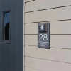 Personalized Solar Modern Door Plaque