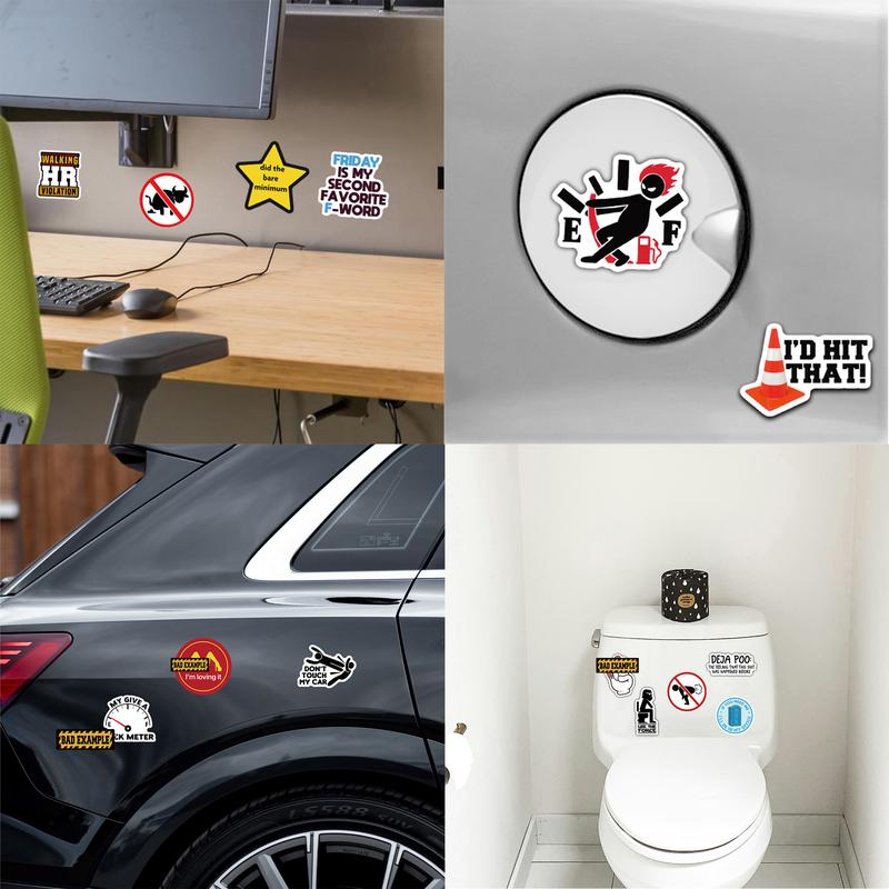 150 funny stickers for adults, Suitable for bumpers, safety helmets, water bottles, colleagues, computers