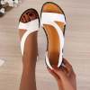 Big Sale💥- Fish-mouth Rivet Open Toe Flat Sandals