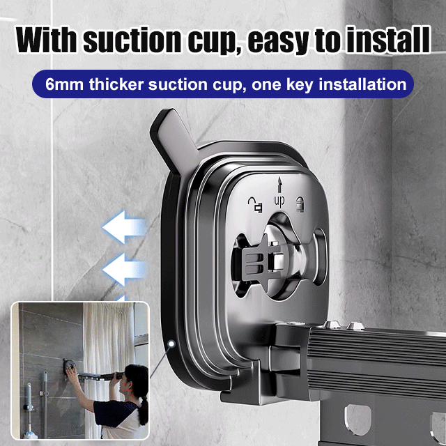 🔥Last Day Promotion 70% OFF🔥Suction Cup Wall Mount Folding Clothes Drying Rack