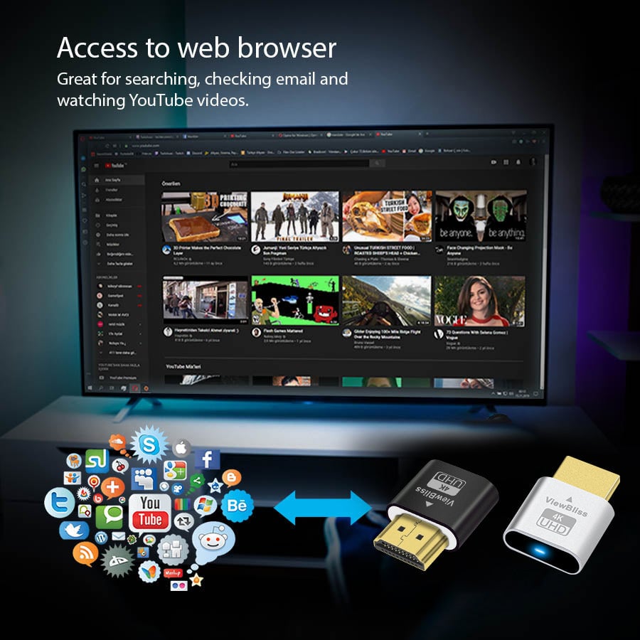 ViewBlissTM TV Streaming Device - Access All Channels for Free - No Monthly Fee