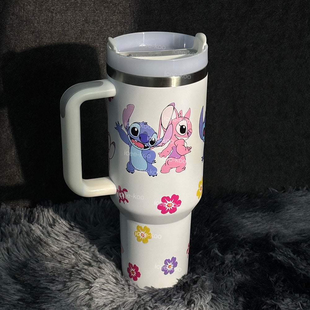 40oz Stitch Stainless Steel Vacuum Insulated Tumbler 🚢Free Shipping🚢