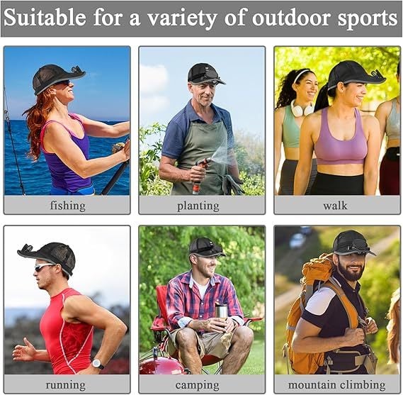 🎁TikTok Last Day Sale - 70% OFF🎉2025 New Ultralight UV Protection Baseball Cap with Solar Fan
