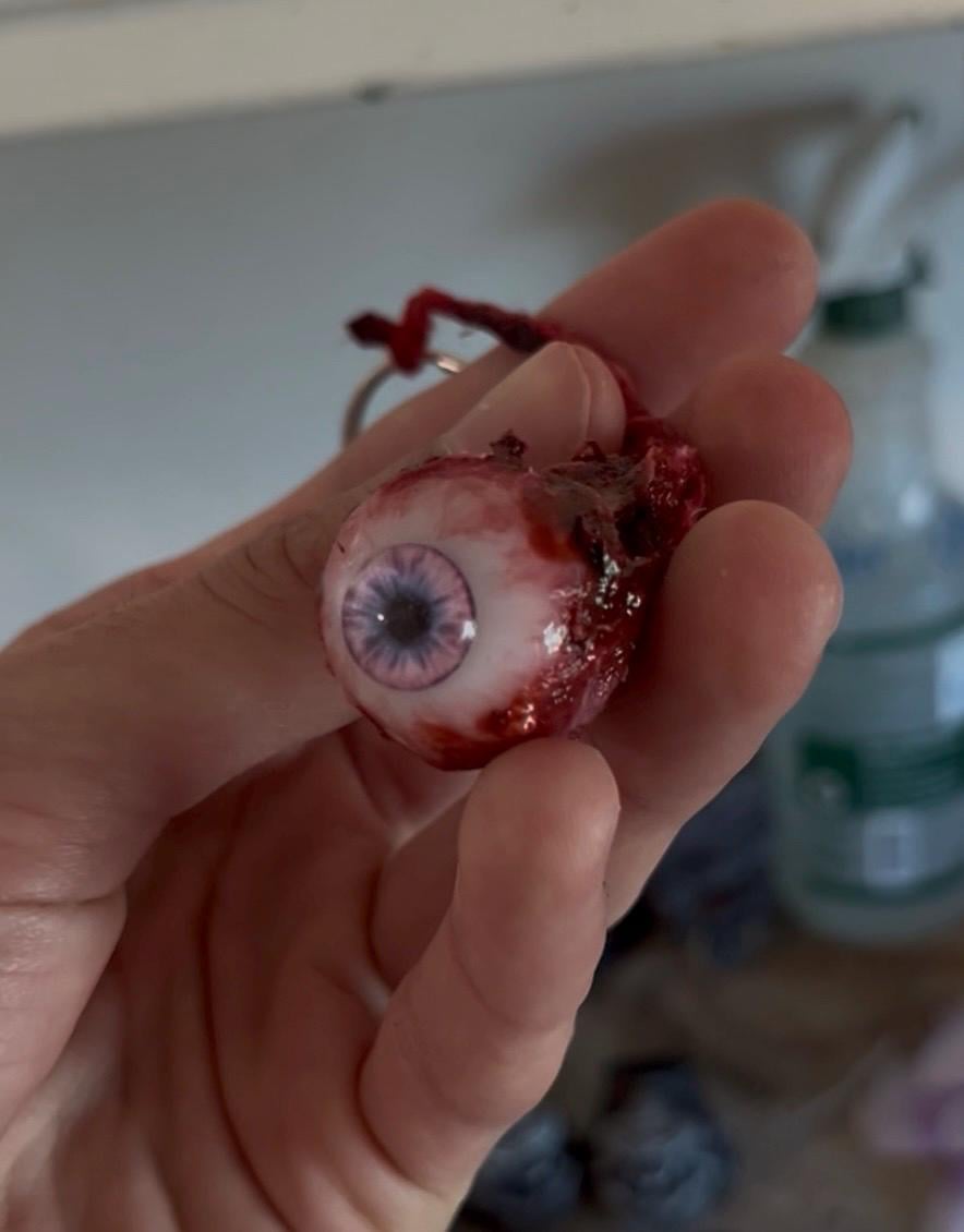 💥LAST DAY SALE 50% OFF💥Severed Bloody Eye Keychain