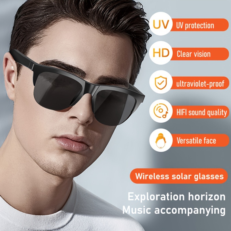 🔥Last Day Promotion 51% OFF -🎁-SmartSound Wireless 5.3 Sunglasses🕶Multifunctional Glasses🏆💡🔍