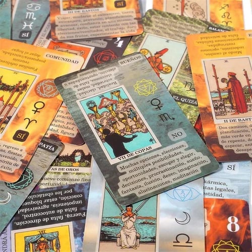 Learning Tarot Cards Deck With Meanings On Them