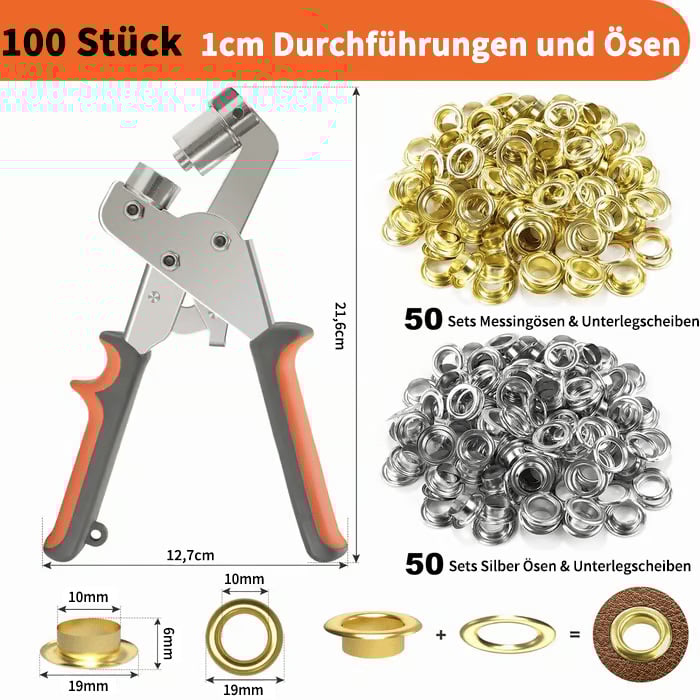 🔥LETZTER TAG 49 % RABATT🔥Professionelles Ösen-Set