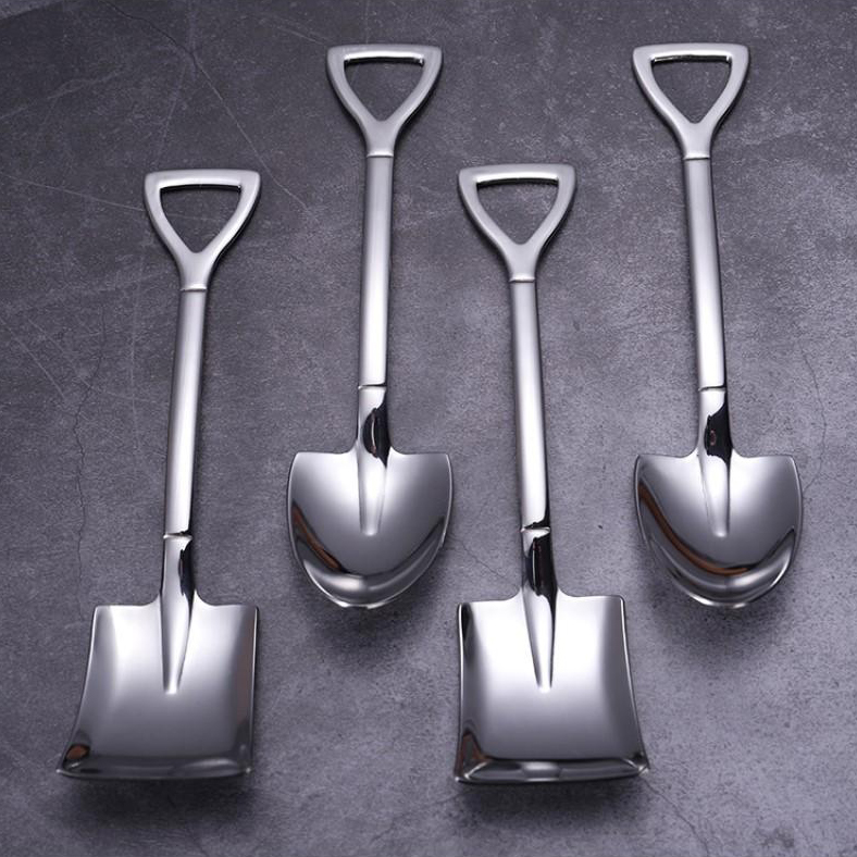 Stainless Steel Shovel Spoon, Fork For Free Gift (1 SET/3 PCS)