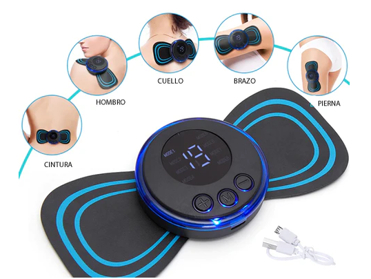 🔥BLACK FRIDAY SALE - BUY 1 GET 1 FREE!🔥Portable Massager with 8 Modes and LCD Screen - Mini Muscle Stimulator for Pain Relief