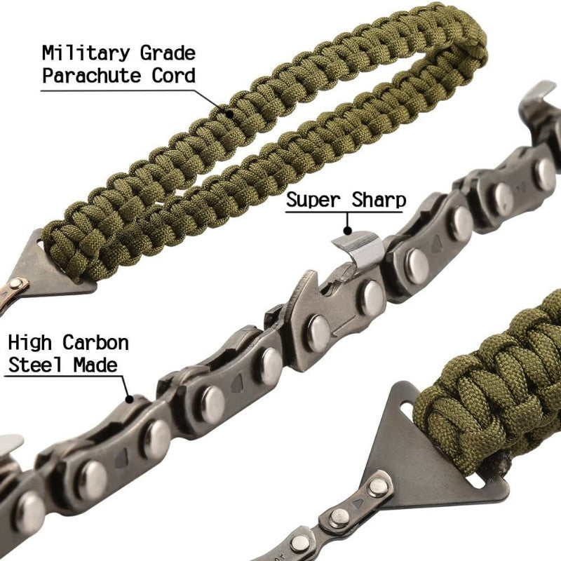 ⚡50% OFF-Braided Umbrella Rope Camping Survival Pocket Saw