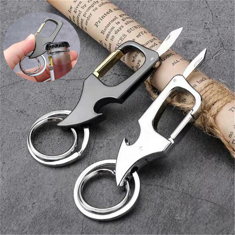 (🔥Last Day Promotion- SAVE 48% OFF)Multi-function Keychain with Mini Knife--buy 2 get 1 free（3pcs）
