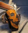 Handcrafted Leather Skull Holster