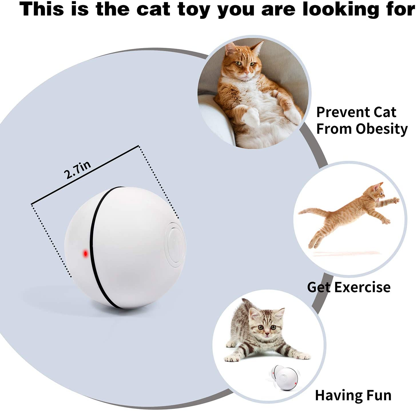 🌲New Year Promotion-49% OFF - Smart Interactive Cat Toy🎉Buy 2 Get 1 Free&Free Shipping