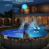 🎁TikTok Last Day Sale - 70% OFF🔥Solar Pool Fountain with Lights Dual Arc - Above/Inground Pool Fountain Lights with Remote Control