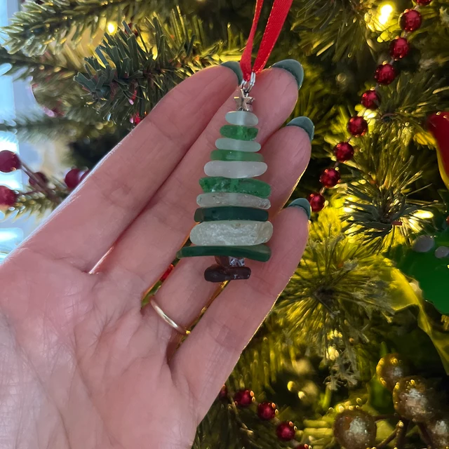 🎅Early Christmas Sale 49% OFF🎄 - Lake Erie Sea Glass Christmas Tree Ornament