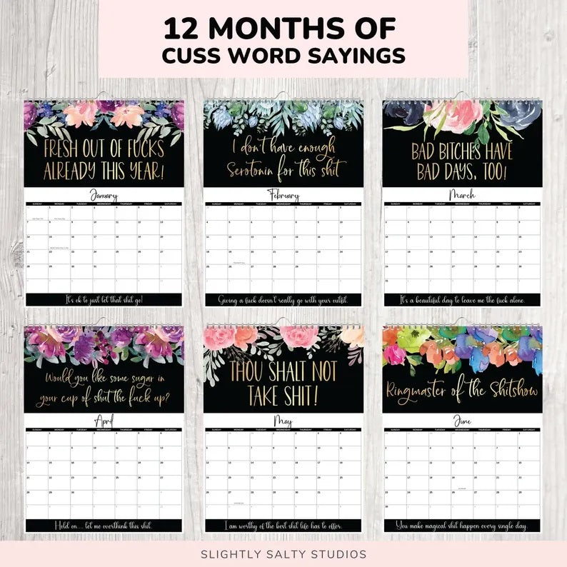 (🔥Special Offer 1000pcs 50% OFF) 2025 Calendar For Tired-Ass Women