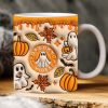 🔥👻2024 Halloween-Handmade 3D Pumpkin and Ghost Coffee Mug