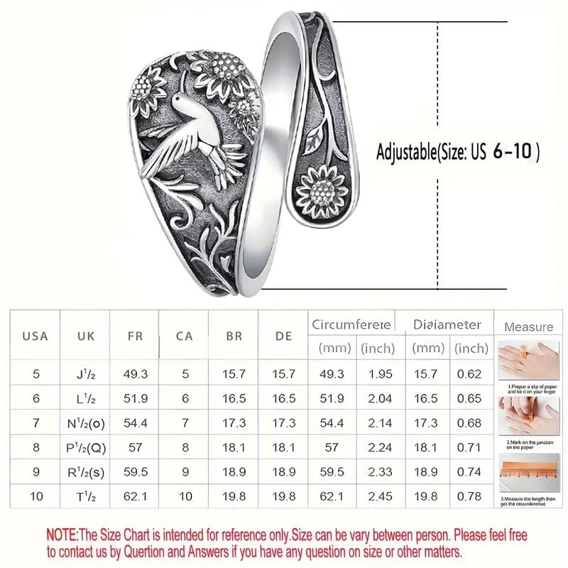 🔥Last Day Promotion 70% OFF🐦️Hummingbird Spoon Ring