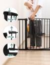 BABELIO New Version Baby Gate with Cat Door, 29.5-40