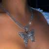 LAST DAY 50%OFF - BUTTERFLY CRYSTAL PENDANT NECKLACE
