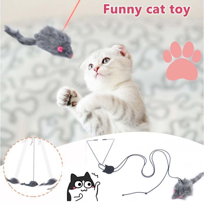 Early Summer Hot Sale 48% OFF- Hanging Door Bouncing Mouse Cat Toy