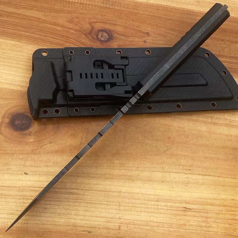 One-piece keel outdoor obstacle clearing tactical straight knife