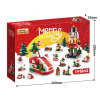 Christmas 2024 Building Blocks for 6-12 YearOlds -12 Day Countdown Calendar Gift Box - 6 in1 Christmas Tree Elk Santa Track Car BlocksBricks