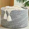 KAKAMAY Large Blanket Basket (20