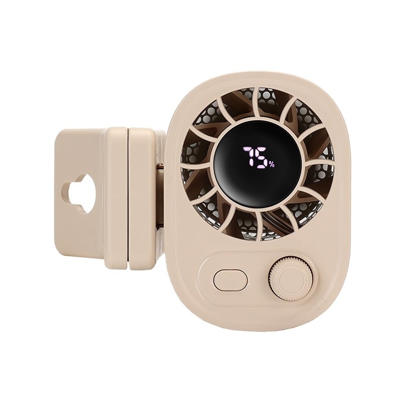 🎁TikTok Last Day Sale - 70% OFF🎉Car Clip On Fan with LED Display -360° Rotation, 100 Speeds Adjustable, USB Rechargeable