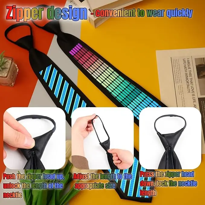 Fashion Sound Control LED Tie