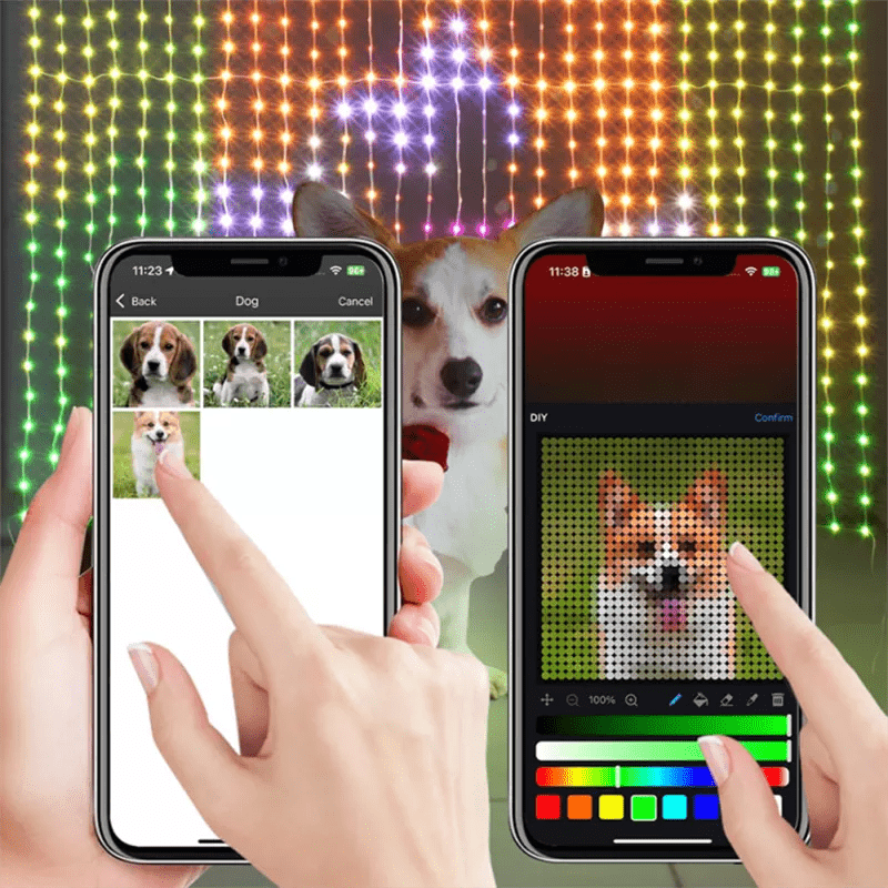 🔥Last Day Promotion 70% OFF🔥LED Smart APP Decorative Curtain Lights