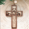 🔥Last Day Sale 49% OFF - Nativity Scene Scripture Cross, Christmas Ornament