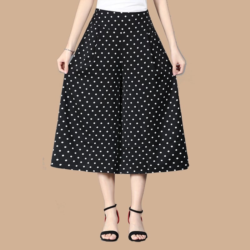 🏆Letzter Tag 49% Rabatt🔥Damen-Culottes mit weitem Bein und plissiertem Chiffon