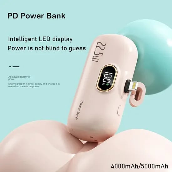 🎉⏰5000mAh Mini Portable Charger Power Bank for phone🔋