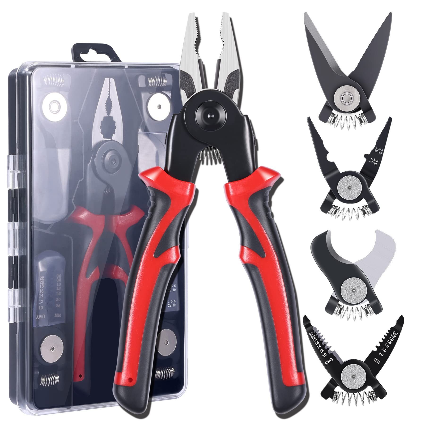 (🔥HOT SALE NOW 50% OFF)--Multifunctional 5-in-1 Interchangeable Head Pliers Tool Set