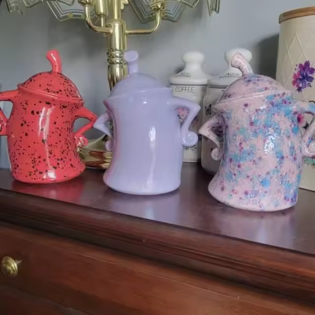 ☕🥃Handmade Canister With Attitude