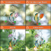 Handmade Hummingbird Stained Glass Window Hangings